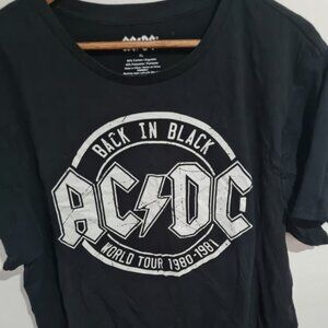 AC/DC Back in Black World Tour 1980-1981 T-Shirt - Black